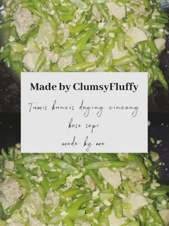 Cara Simple Membuat Resep  Tumis buncis daging cincang yang Lezat, Menggugah Selera