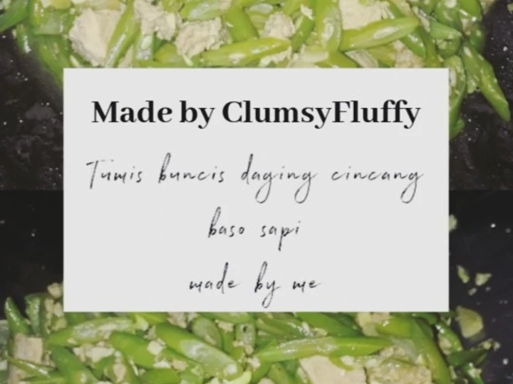 Cara Simple Membuat Resep  Tumis buncis daging cincang yang Lezat, Menggugah Selera