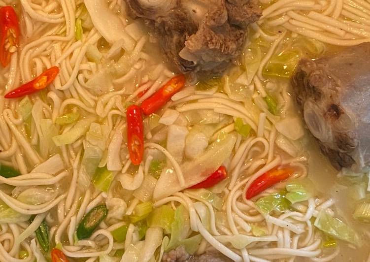 Resep Mie Rebus Buntut Sapi, Menggugah Selera