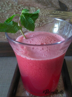 A picture of Carrot-Tomato-Beet Juice.