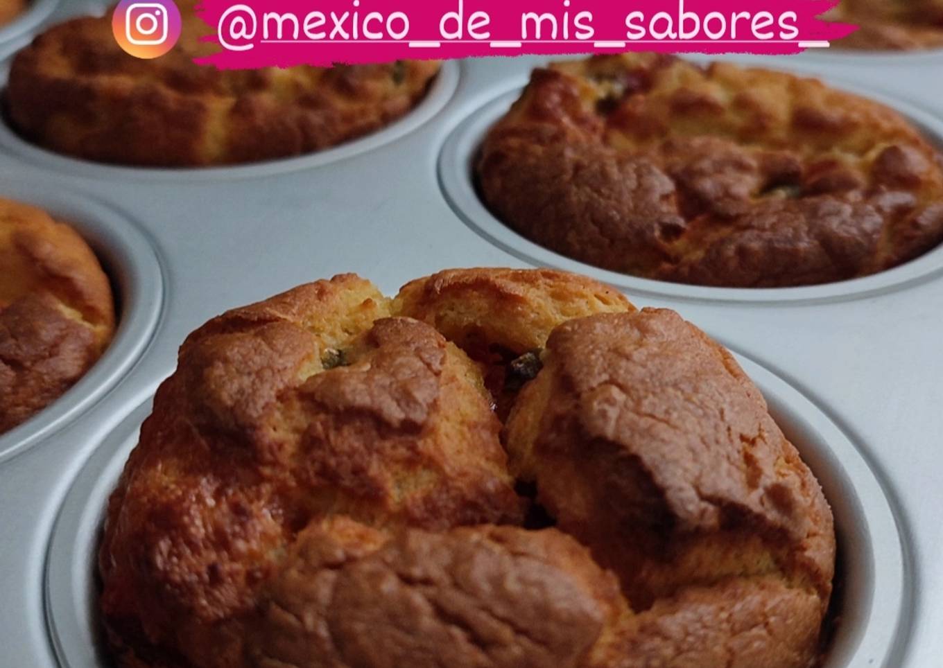 💥 MUFFINS DE ELOTE, RELLENOS DE QUESO Y RAJAS 💥