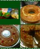 Budín con frutas