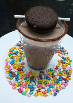 A picture of Kids Party Milk Cookies Cocktail.