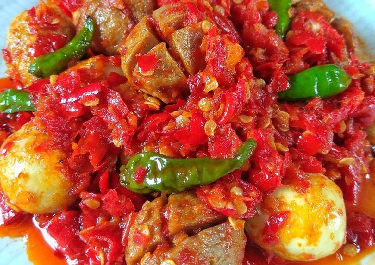 Balado Bakso Telur Puyuh