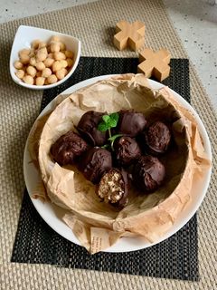 鷹嘴豆泥巧克力球 的食譜成品照片