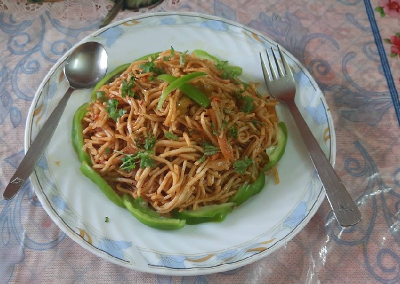 Chinese Egg Hakka noodles