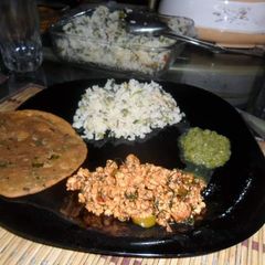 A picture of Paneer Bhujia with Teple.