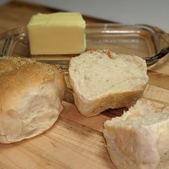 Grandpa Ryan's Magic Breadboard Pandesal A picture of Grandpa Ryan's Magic Breadboard Pandesal.