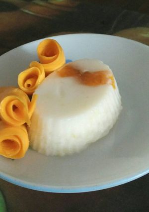 A picture of Mango Pannacotta.