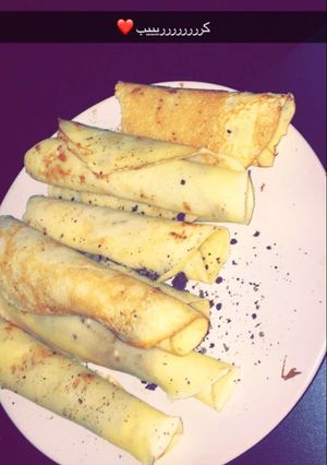 صورة لوصفة كريب النيوتيلا♥️