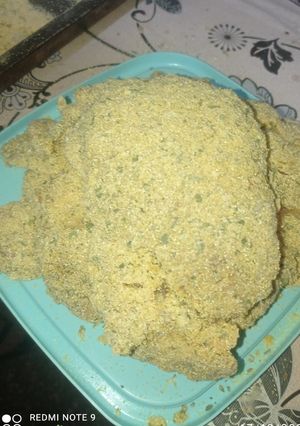 Una foto de Milanesa de Bondiola con Polenta
