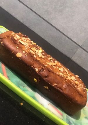 A picture of Whole wheat flour and jaggery cake.