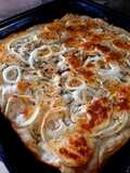 Pizza casera con masa de leudado lento