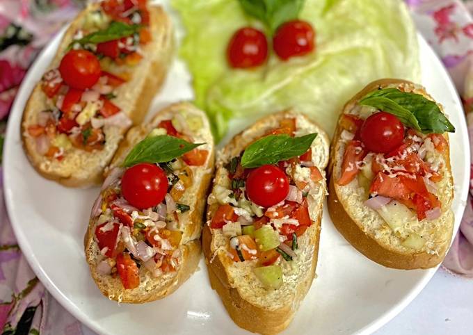 Recipe of Homemade Italian Bruschetta