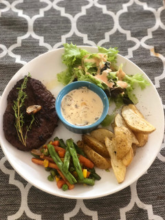 Foto resep Aus wagyu steak with mushroom sauce