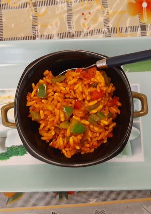 A picture of Veg Kurmura pulao jain.