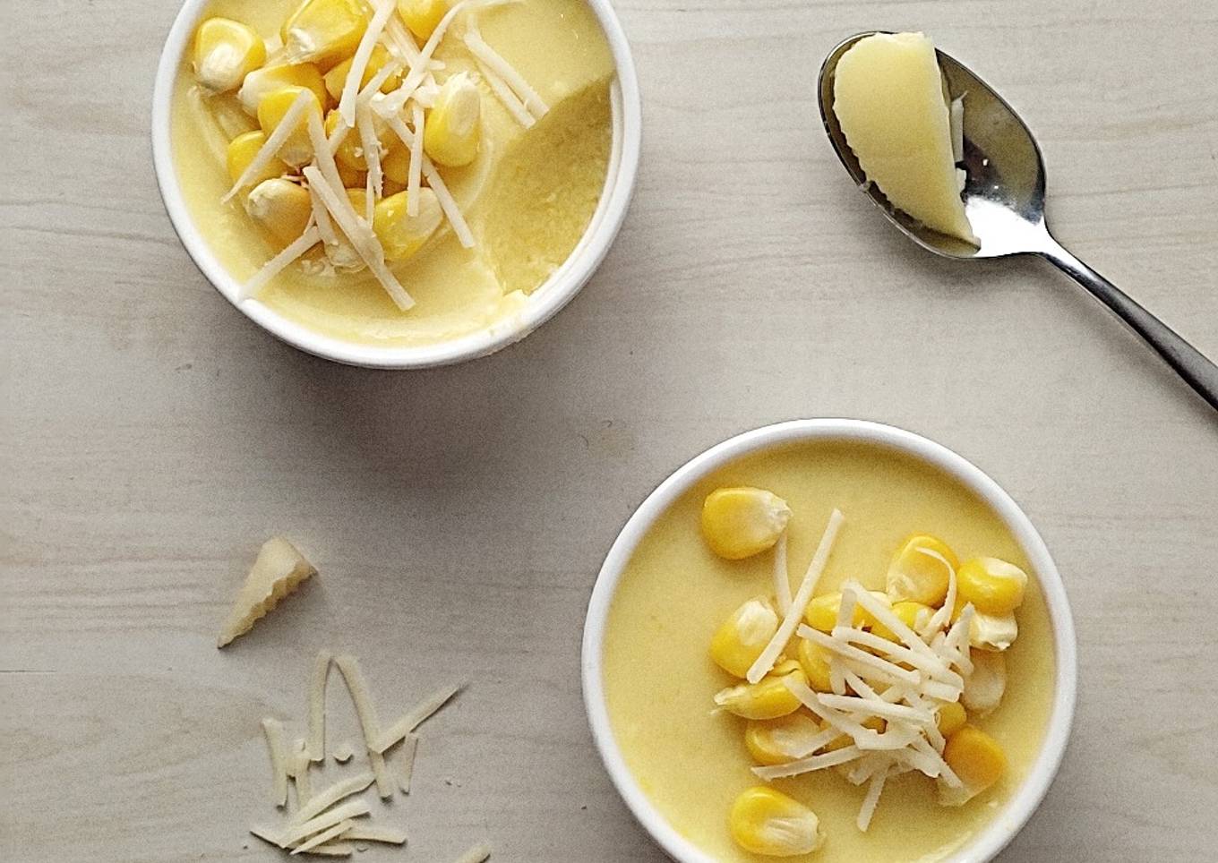 Puding Jagung Susu Keju (Snack MPASI)