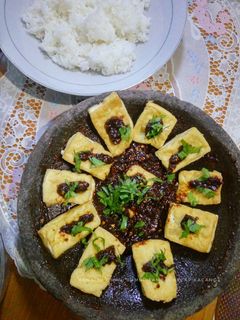 Foto resep Tahu Bumbu Sambal Kecap Kacang #seninsemangat
