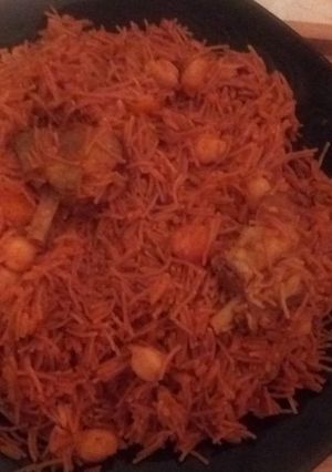 صورة لوصفة ارز بالشعيرية