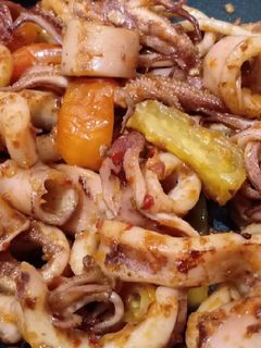 Foto resep Tumis cumi asin simple