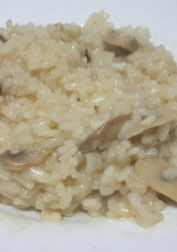 Una foto de Risotto de champiñones