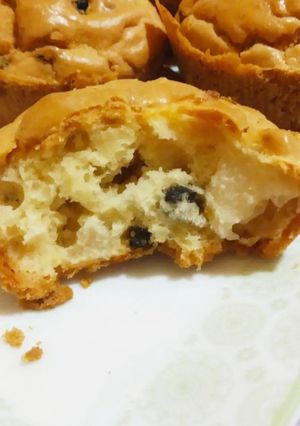 Φωτογραφία της συνταγής Cloud muffins ή cupcakes χωρίς γλουτένη με μήλο & σταφίδες