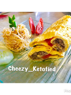 Foto resep Dadar lapis gulung with mie goreng konyaku