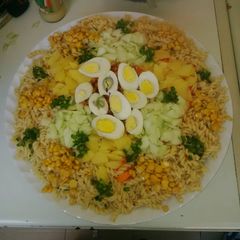 A picture of Macaroni salad.