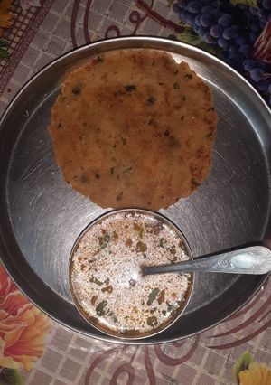 A picture of Sago Paratha.