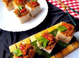 Foto resep 192. Kue Talam Ebi ubi Talas
