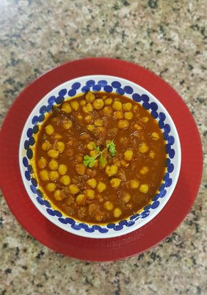 A picture of Punjabi chole.