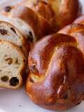 Soft Chewy Braided Raisin Bread