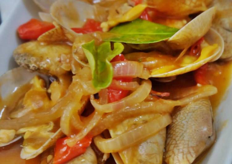 Resep Kerang Batik Saus Merah, Bikin Ngiler