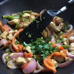A picture of Mexican fajitas.