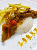 Lomo salteado peruano