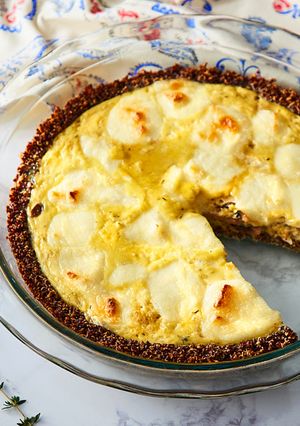 Una foto de Quiche con Corteza de Quinoa