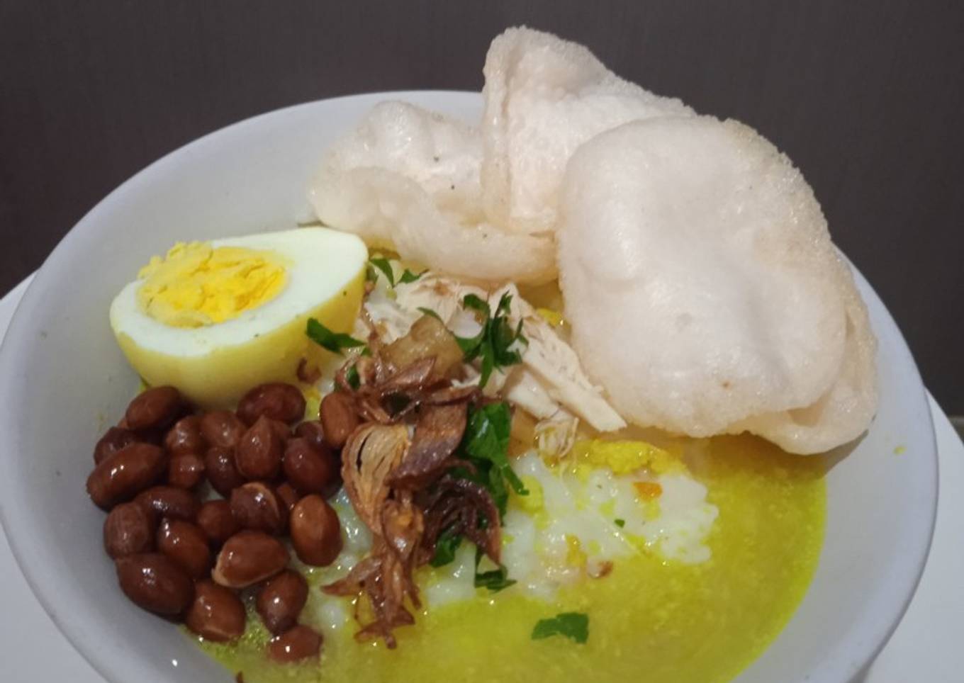 Bubur Ayam Simple (resep sarapan)