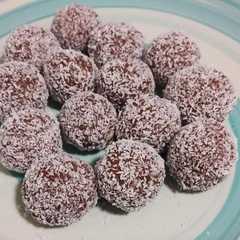 A picture of (KETO) TRUFAS DE CHOCOLATE.