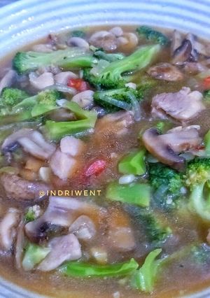 Foto resep Brokoli Ayam Jamur