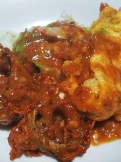 Foto resep Pecel Terong Gulung dan Telor Dadar