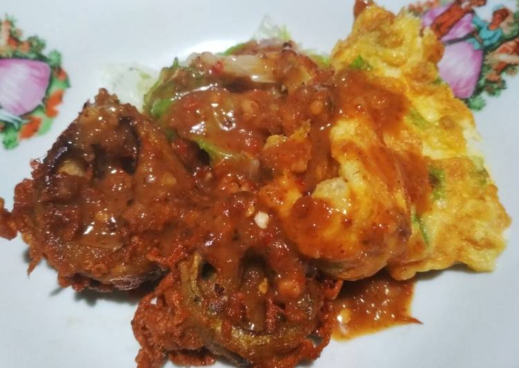 Resep masakan Pecel Terong Gulung dan Telor Dadar | Cara Masak Pecel Terong Gulung dan Telor Dadar Yang Sempurna