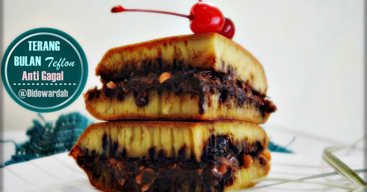 Resep Terang Bulan Teflon Anti Gagal Martabak Manis Martabak Bangka Oleh Wardat El Ouyun Cookpad