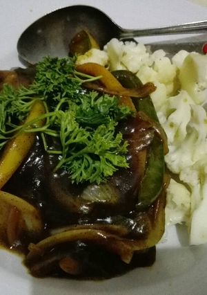 Foto resep Daging sapi cincang saos blackpaper