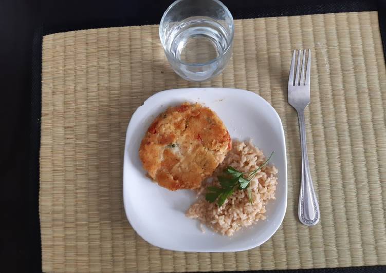 Hamburguesa vegana de alubias