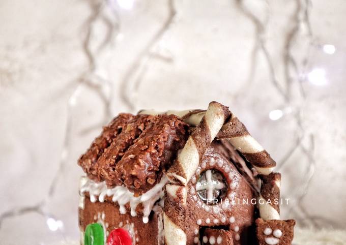 Gingerbread House Cookies dg serbuk minuman rasa coklat