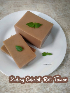 Foto resep Puding Cokelat Roti Tawar