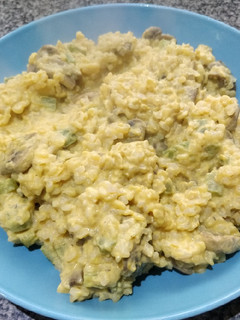 Una foto de Risotto Konjac de calabaza
