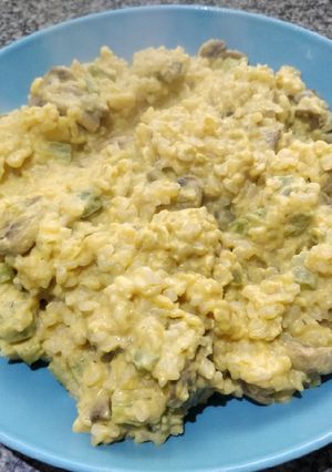 Una foto de Risotto Konjac de calabaza