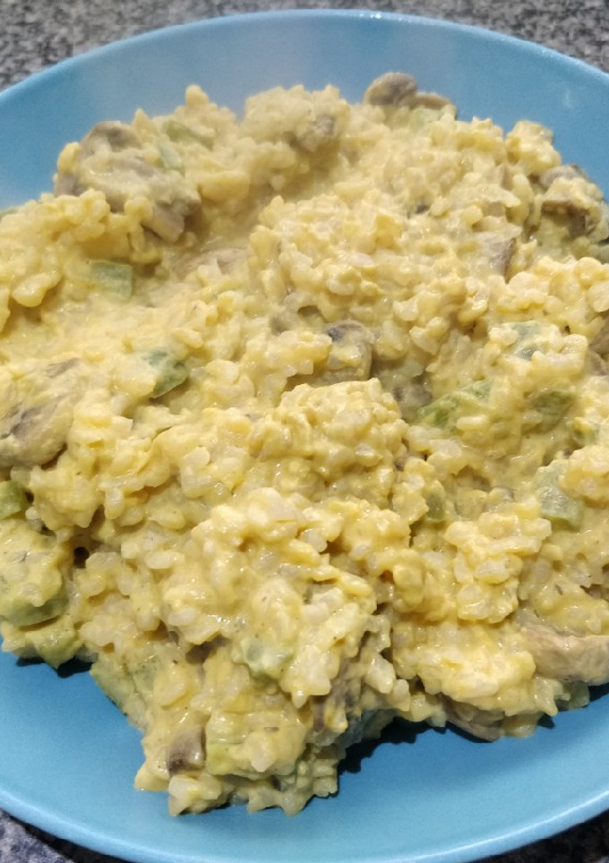 Una foto de Risotto Konjac de calabaza