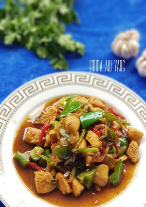 Foto resep Ayam lada hitam simple enak
